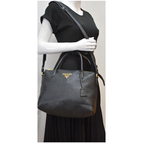 prada bag 1ba063|Prada Women's Black Vitello Phenix Leather Satchel Shoulder .